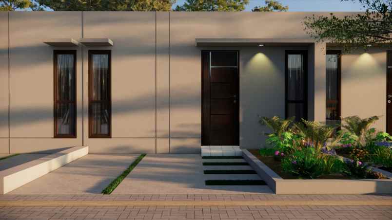 rumah subsidi dengan desain minimalis modern