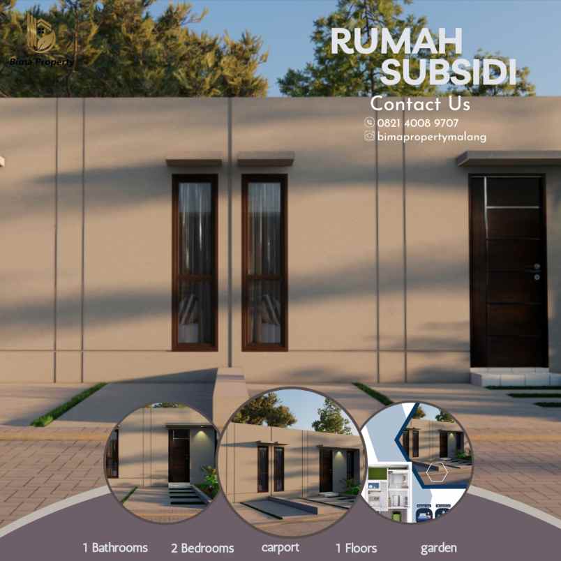 rumah subsidi dengan desain minimalis modern