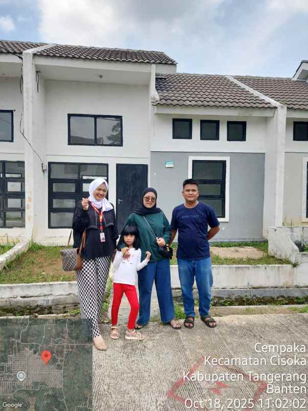 rumah subsidi dp murah dekat stasiun serpong siap huni