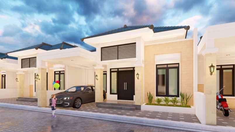 rumah tema cluster type 75 dekat unri