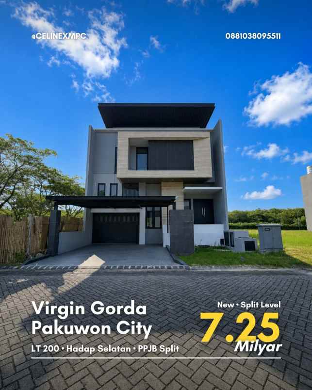 rumah virgin gorda grand island pakuwon city strategis
