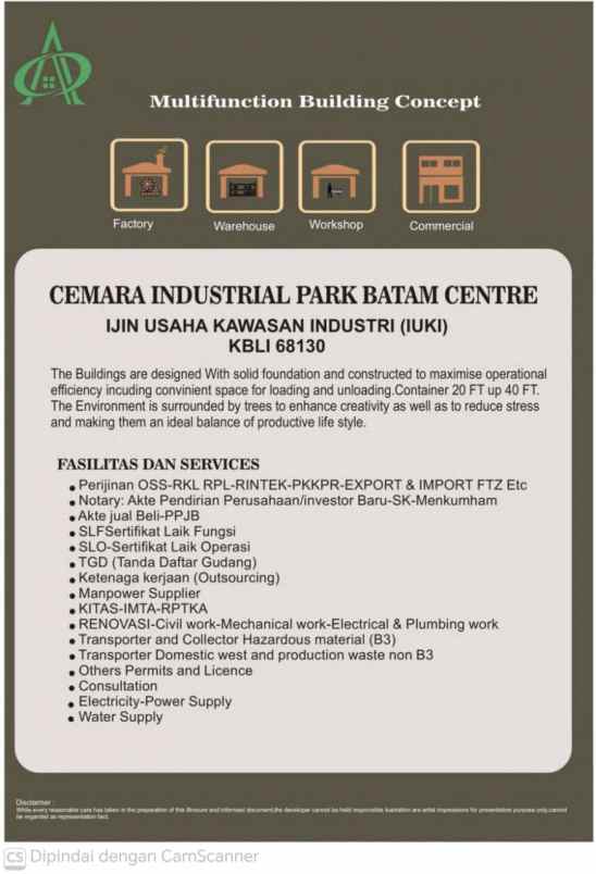 segera dibangun gudang industri batam center