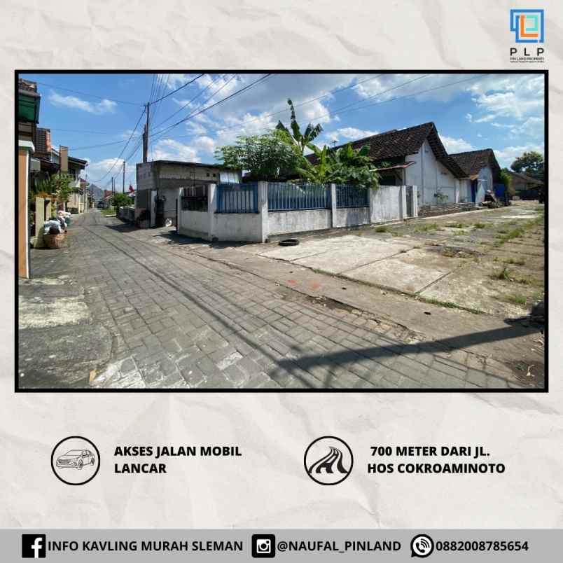 tanah kavling 4jutaan per meter 3km dari tugu jogja