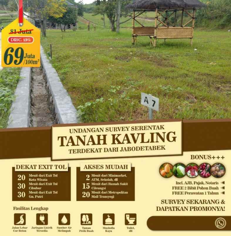 tanah kavling murah dekat jakarta