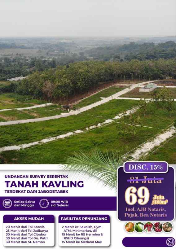 tanah kavling murah dekat jakarta