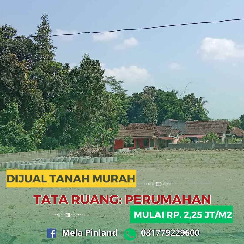 tanah murah rp 2 25jt hanya 4 menit dari jl magelang