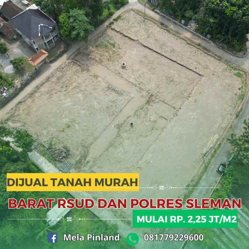 tanah murah rp 2 25jt hanya 4 menit dari jl magelang