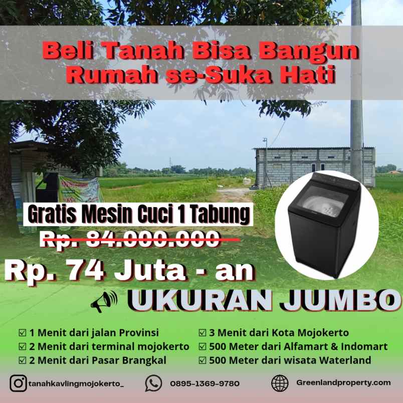 tanah murah shm mojokerto