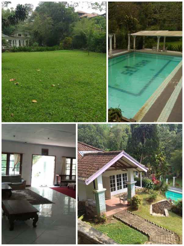 villa 2500m2 cisarua bogor jual cepat 1 9m