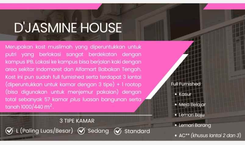 dijual kost kel babakan kec dramaga