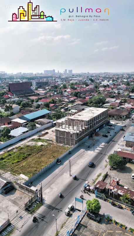 dijual ruko gudang kantor jalan bahagia by pass s m