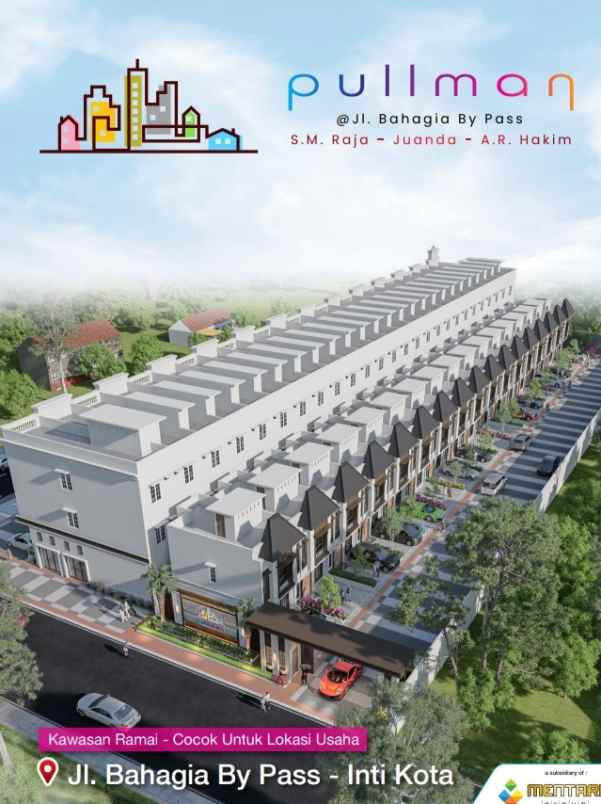 dijual ruko gudang kantor jalan bahagia by pass s m