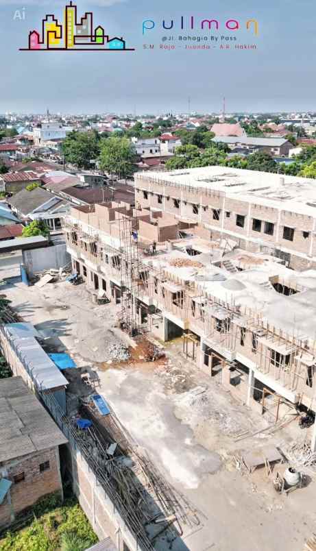 dijual ruko gudang kantor jalan bahagia by pass s m