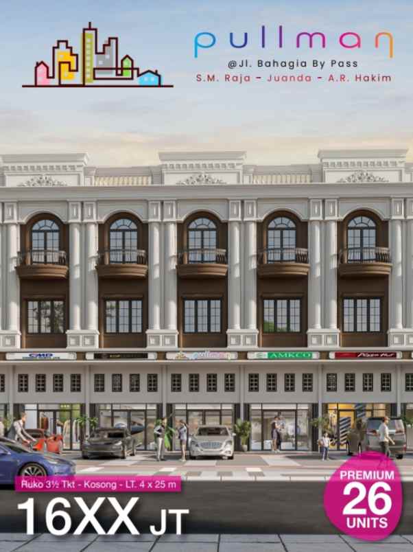 dijual ruko gudang kantor jalan bahagia by pass s m