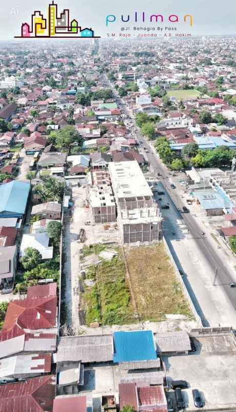 dijual ruko gudang kantor jalan bahagia by pass s m