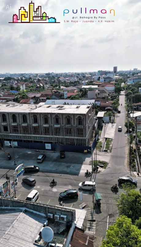 dijual ruko gudang kantor jalan bahagia by pass s m