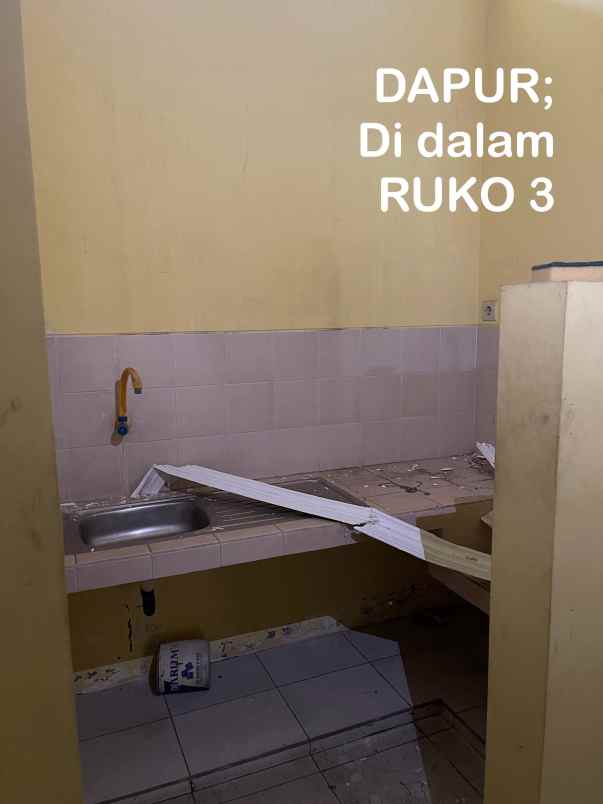 dijual ruko gudang kantor jl atletik no 6