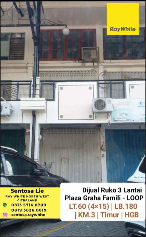 dijual ruko gudang kantor ruko plaza graha family