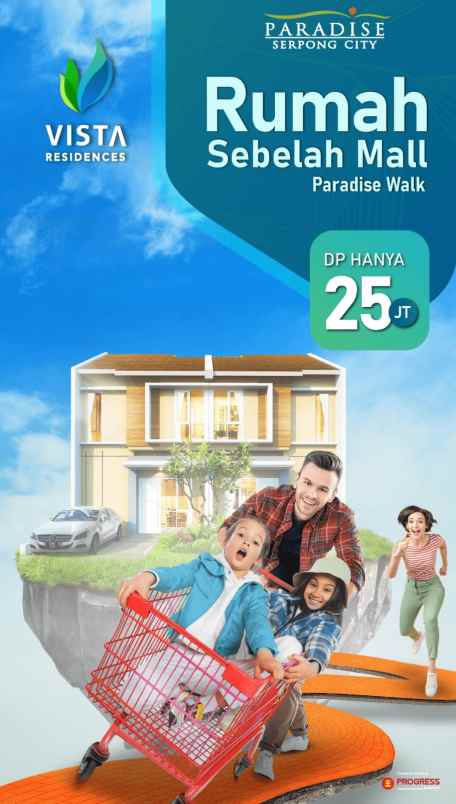 dijual rumah 2 lantai di serpong dekat mall aeon