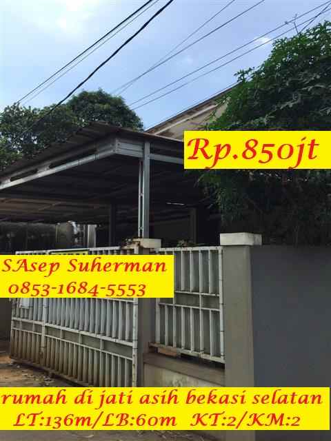 dijual rumah jati asih bekasi selatan