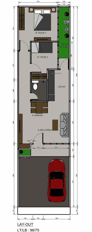 dijual rumah jl kp tenggilis rt 002 rw