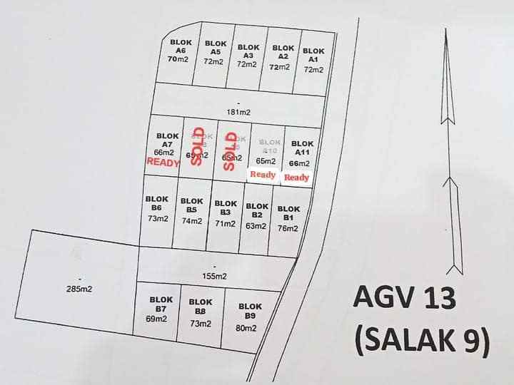 dijual rumah jl salak