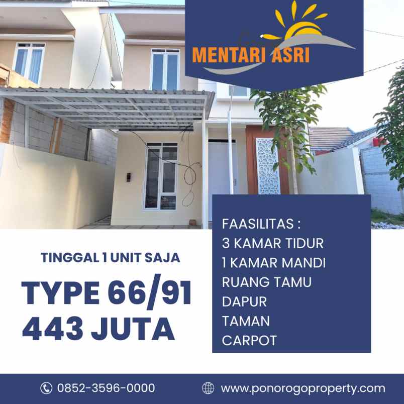 dijual rumah jl samratulangi kersoharjo