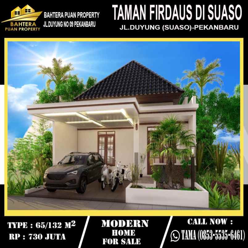 dijual rumah jl suaso tengkerang bar