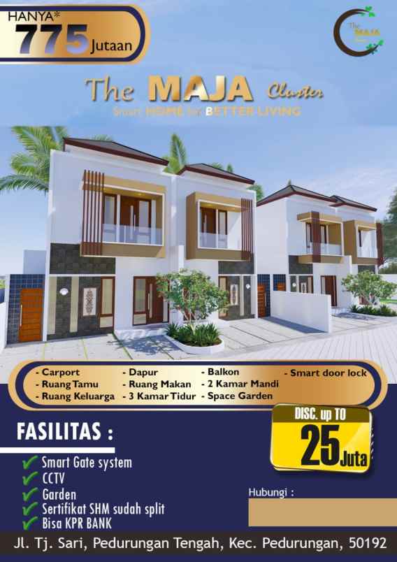 dijual rumah jl tanjungsari