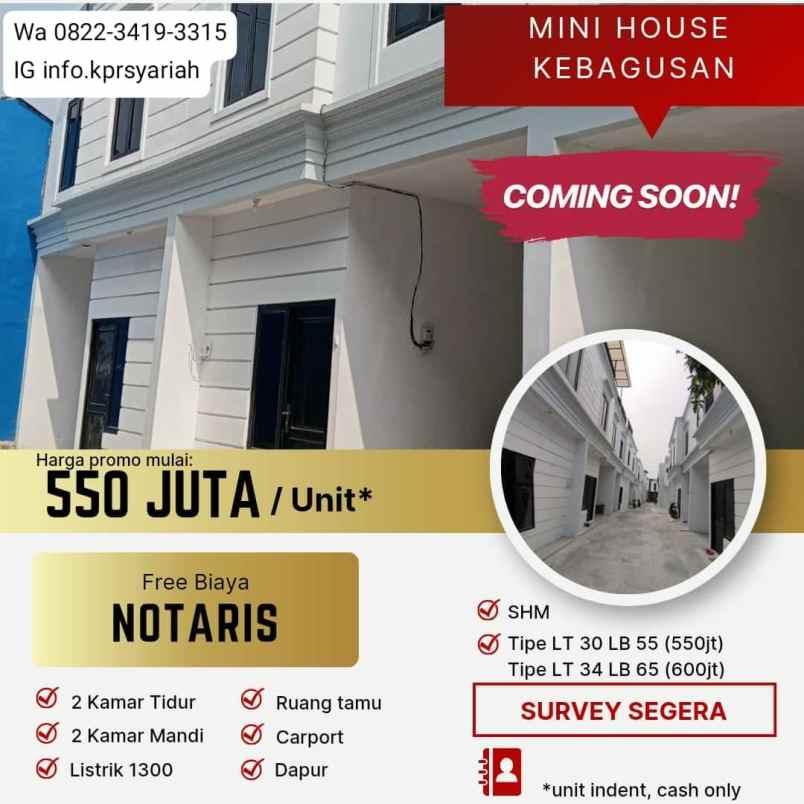 dijual rumah kebagusan