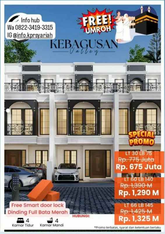 dijual rumah kebagusan