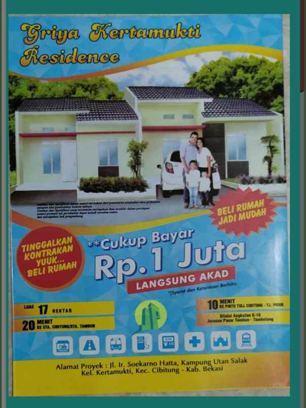 dijual rumah kertamukti