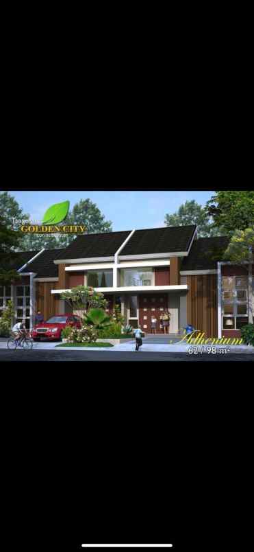 dijual rumah komplek cluster golden