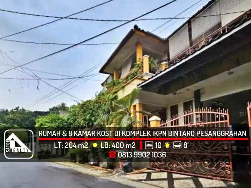 dijual rumah komplek ikpn bintaro