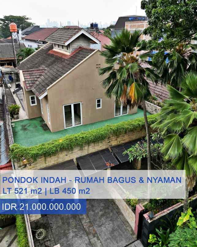 dijual rumah komplek pondok indah