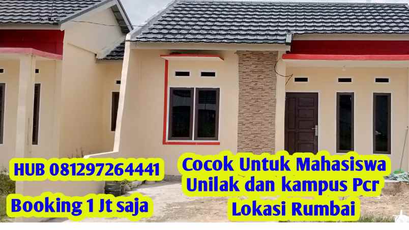 dijual rumah rumbai