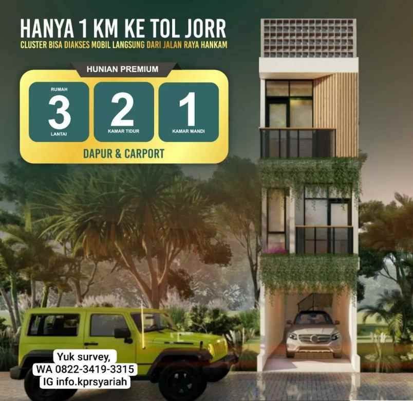 dijual rumah setu cipayung