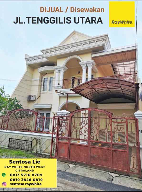 dijual rumah tenggilis utara