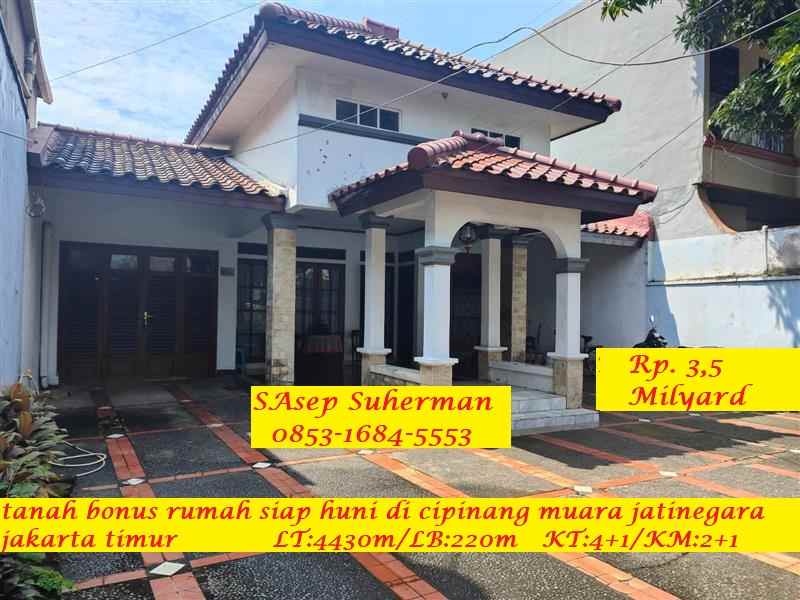 dijual tanah cipinang muara jatinegara