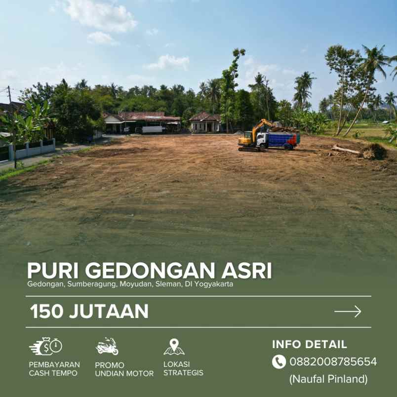 dijual tanah gedongan sumberagung