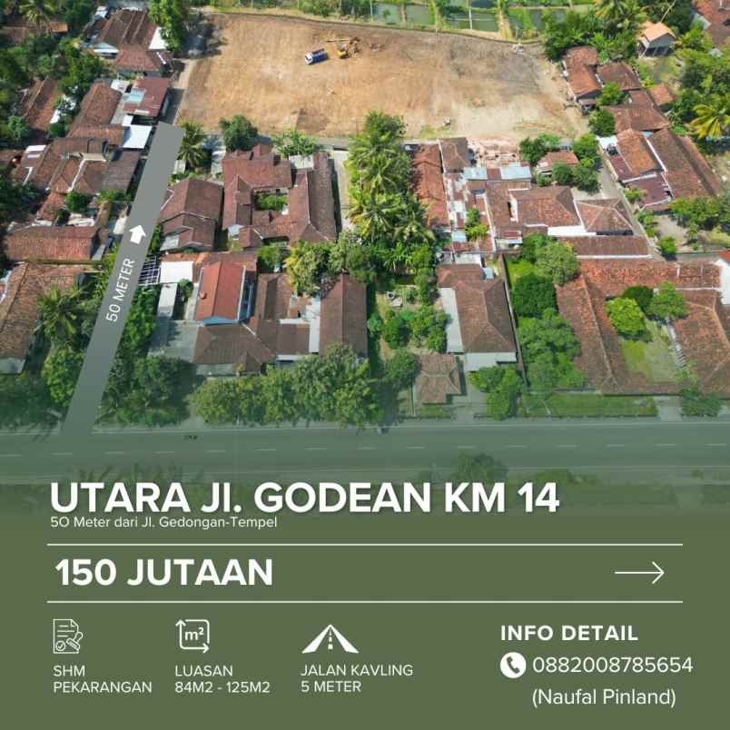 dijual tanah gedongan sumberagung