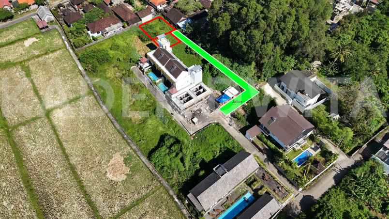 dijual tanah jalan abiseka ubud
