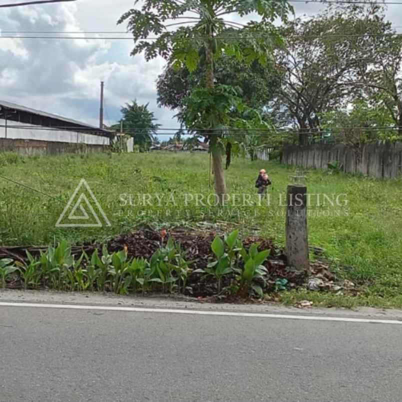dijual tanah jalan medan binjai km 16 5