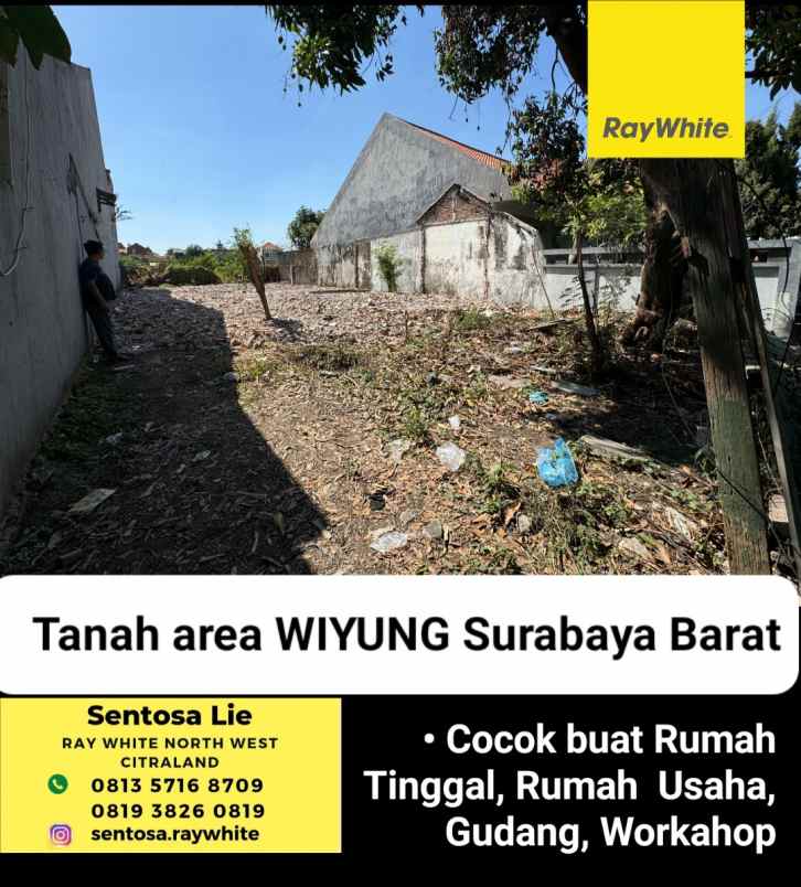dijual tanah jalan wiyung bina warga