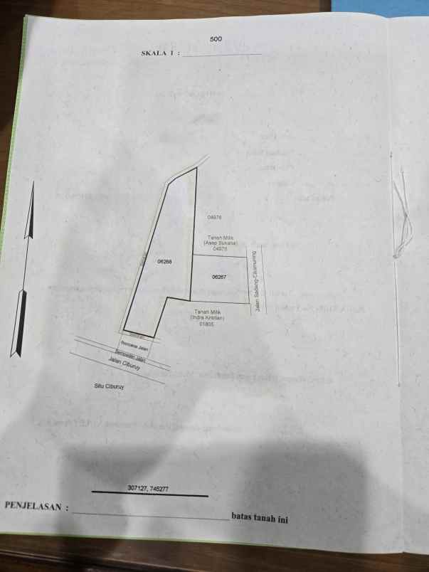 dijual tanah jl cikamuning sadang ciburuy