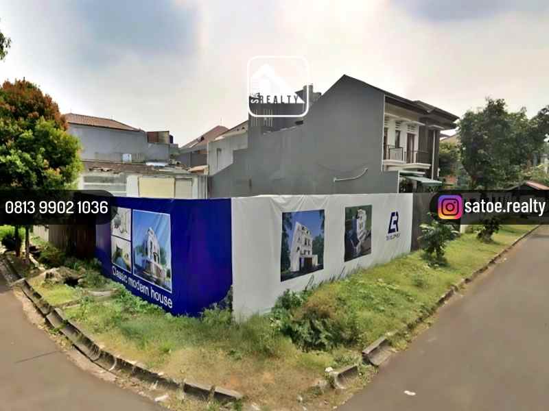 dijual tanah jl gedung hijau pondok