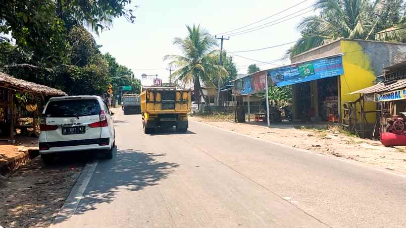 dijual tanah jl raya petir serang