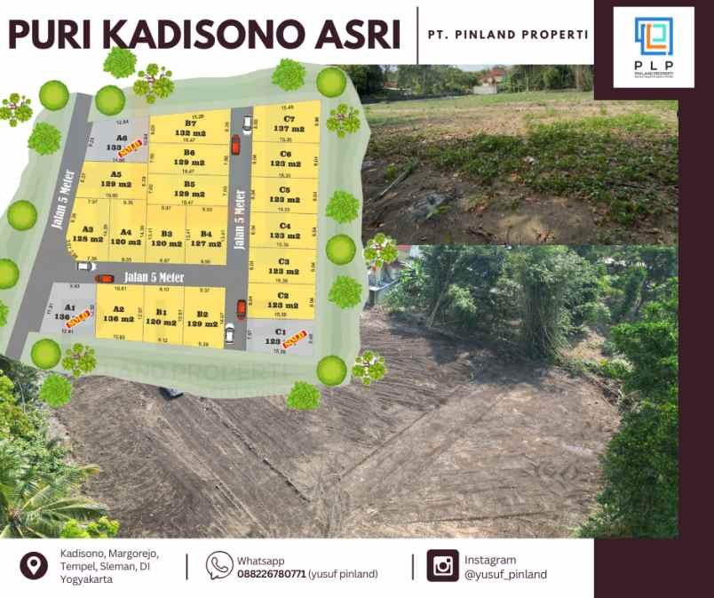 dijual tanah kadisono margorejo tempel