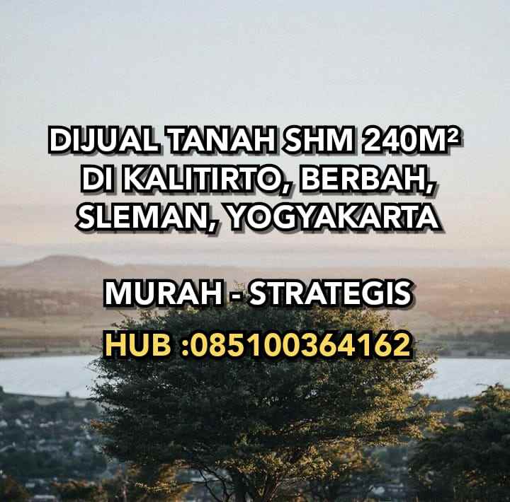 dijual tanah kalitirto berbah sleman