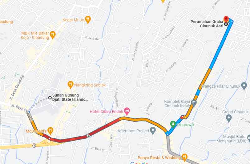 dijual tanah komplek pln ciguruwik